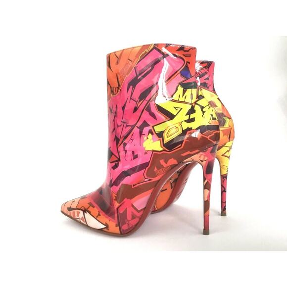 Christian Louboutin So Kate Booty 100 Patent Metrograf Heel Ankle Boot Bootie 36 - Picture 7 of 8